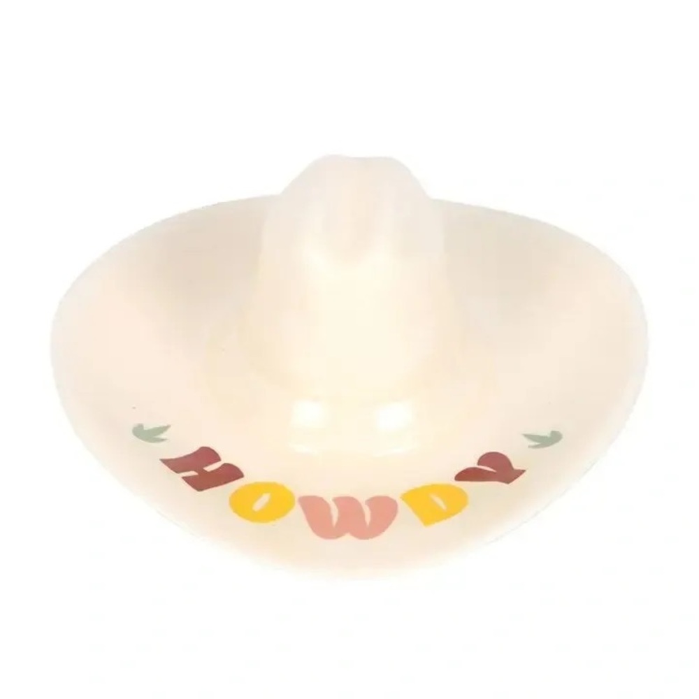 ($6) Howdy Cowboy Hat Trinket Dish - Picture 3 of 6